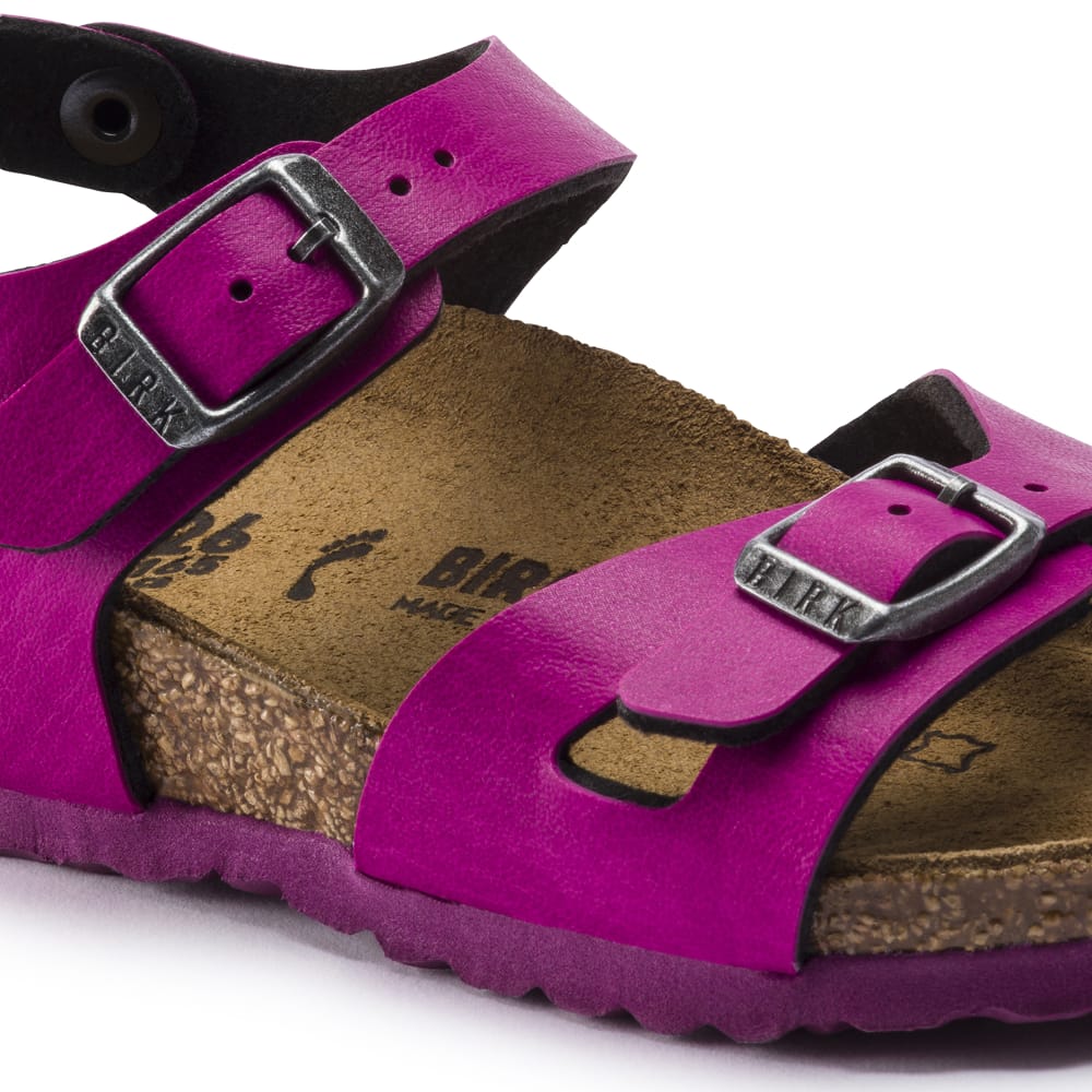 Birkenstock Pink Rio Kids Birko-Flor Sandal detail