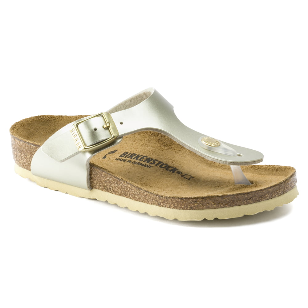 BIrkenstock Gold/Electric Metallic Gold Gizeh Kids Birko-Flor Sandal