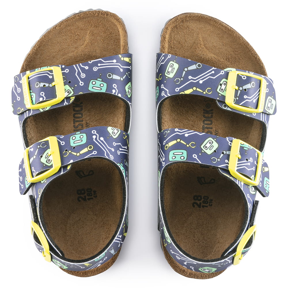 Birkenstock Blue Milano Milano Kids Birko-Flor top view