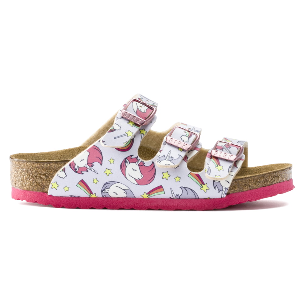 Birkenstock Unicorn Pink Florida Kids Birko-Flor Side View