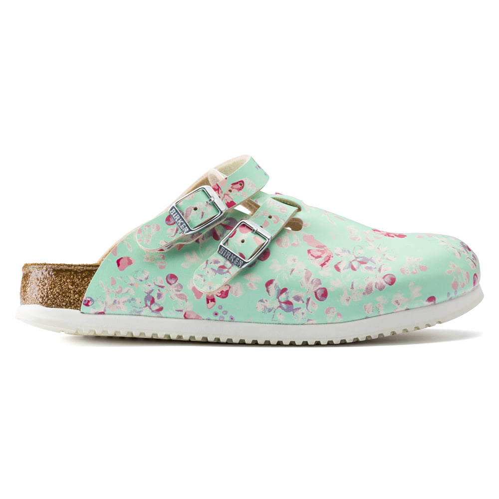 Birkenstock Flower Field Mint Kay SL Birko-Flor Side View