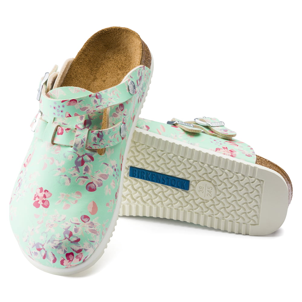 Birkenstock Flower Field Mint Kay SL Birko-Flor Sole