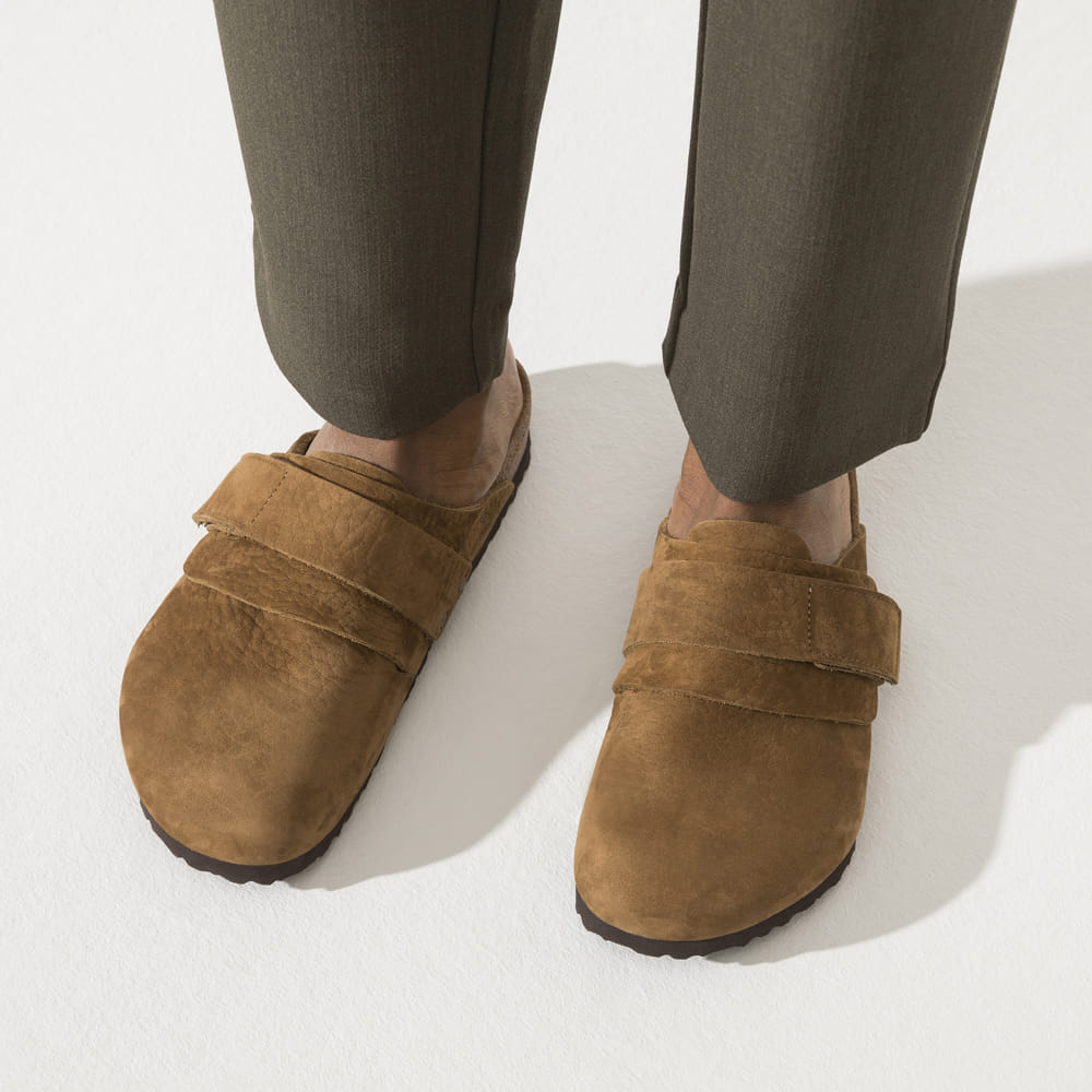 Classic Brown Nubuck Leather Clogs - Birkenstock Nagoya