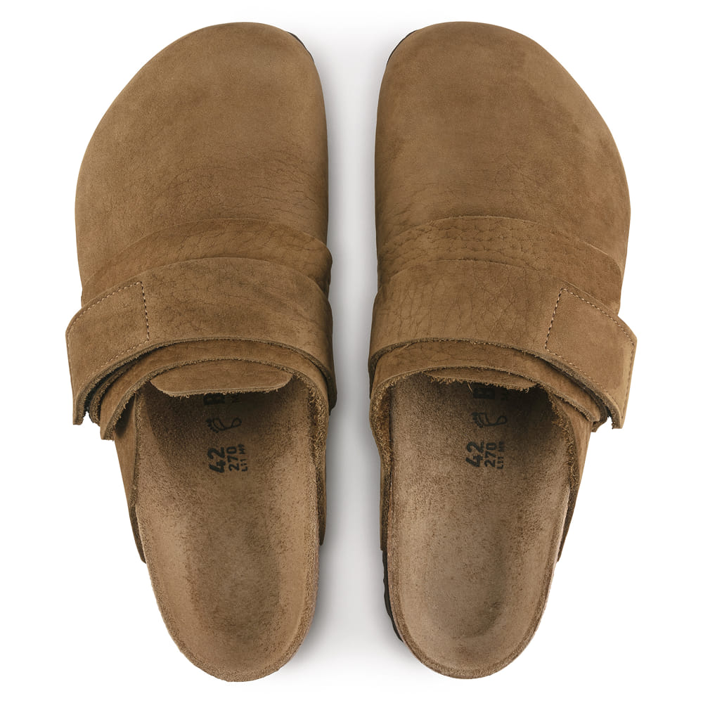 Stylish High-quality Brown Leather Clogs - Birkenstock Nagoya