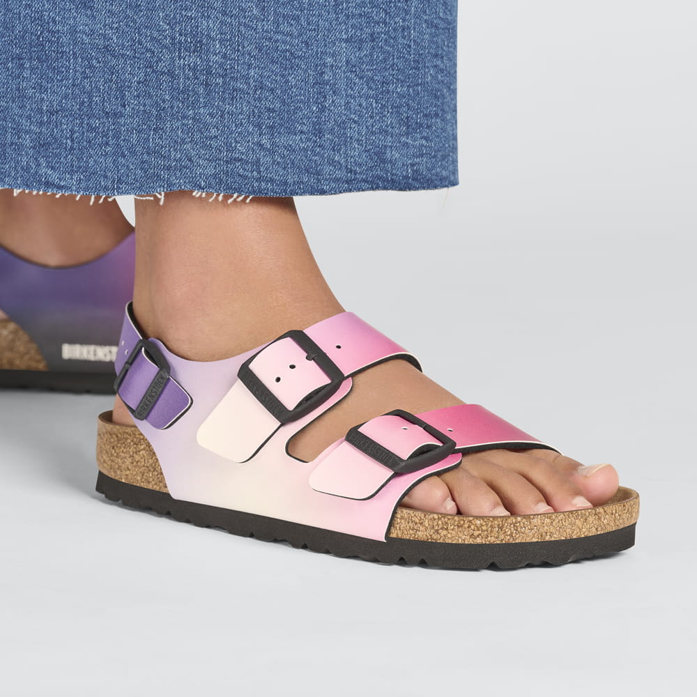 Birkenstock Milano BS Birko-Flor Sandal Front Closeup Look