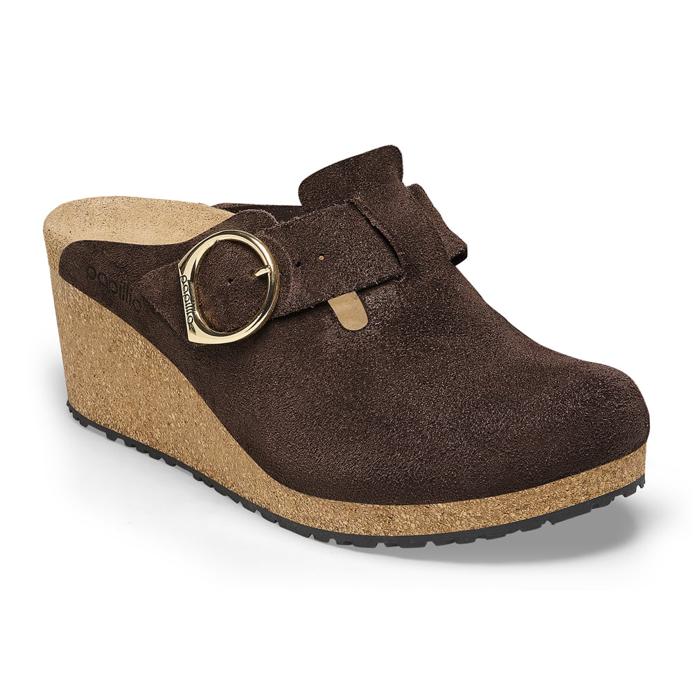 Papillio by birkenstock 2024 fanny suede wedge clogs