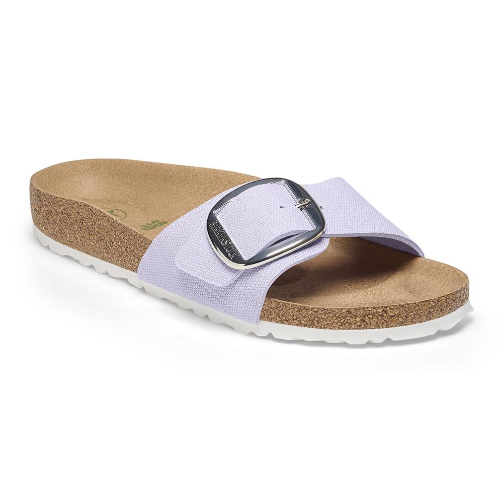 Birkenstock madrid big best sale buckle washed metallic rose