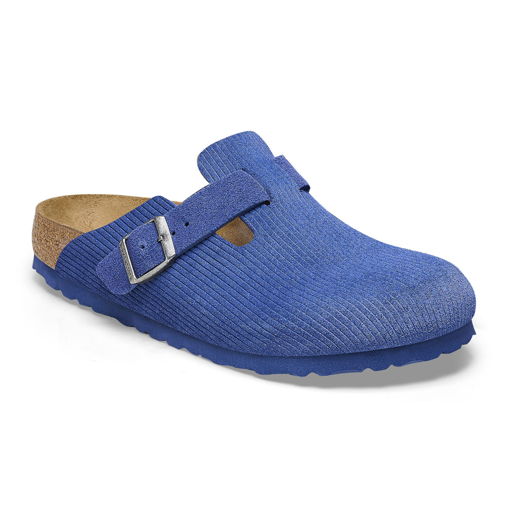 Birkenstock boston 2024 blue suede