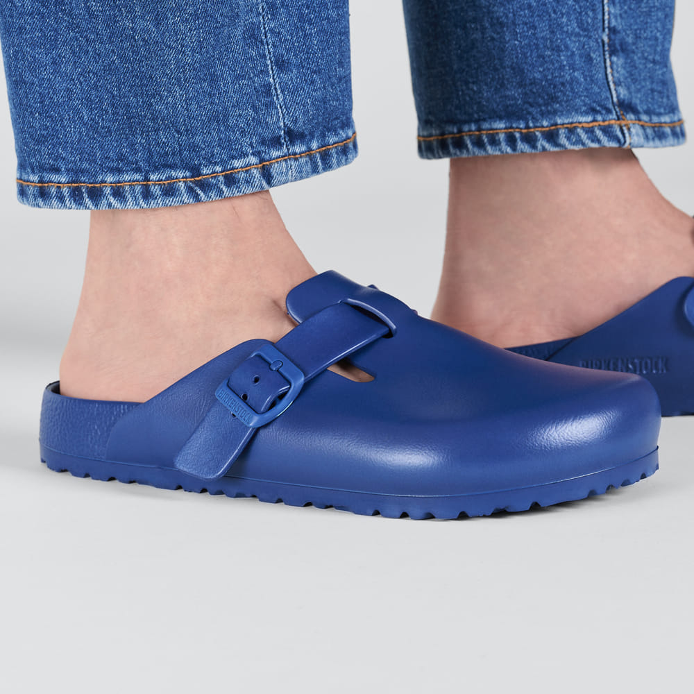 Birkenstock Blue/Navy Boston Essentials EVA Clog Close look