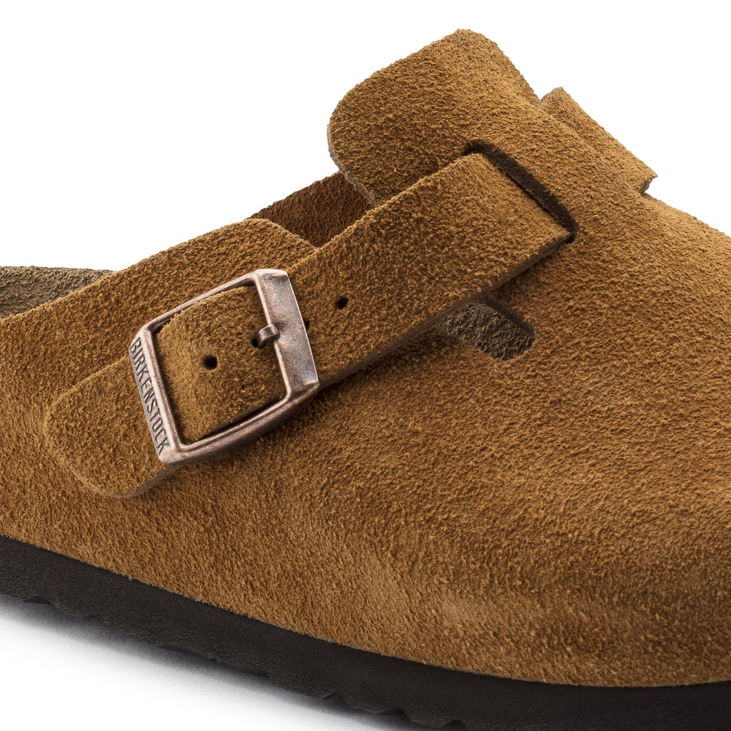 Birkenstock Boston Soft Footbed Clog (Men) - Mink Suede – The Heel Shoe  Fitters