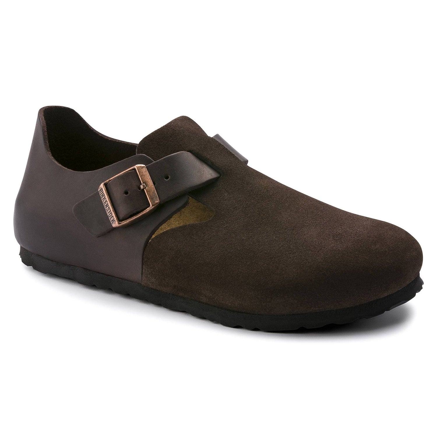 London Oiled Leather/Suede Leather Ebony - BIRKENSTOCK