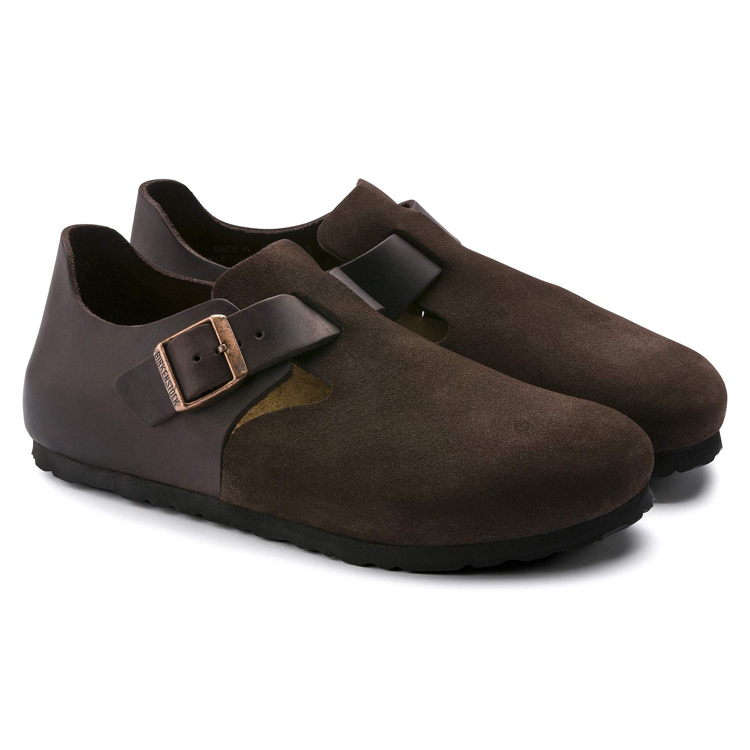 London Oiled Leather/Suede Leather Ebony - BIRKENSTOCK