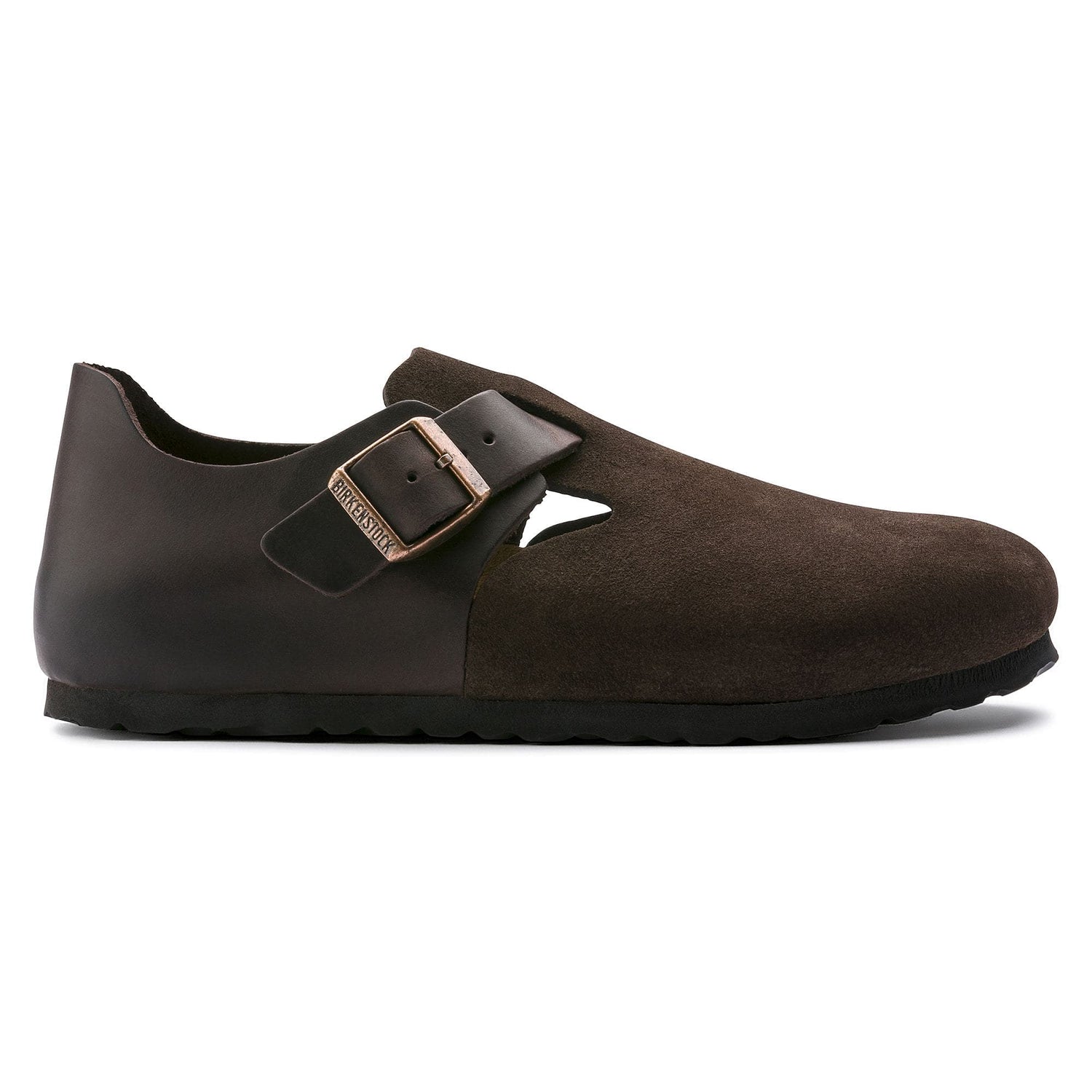 London Oiled Leather/Suede Leather Ebony - BIRKENSTOCK