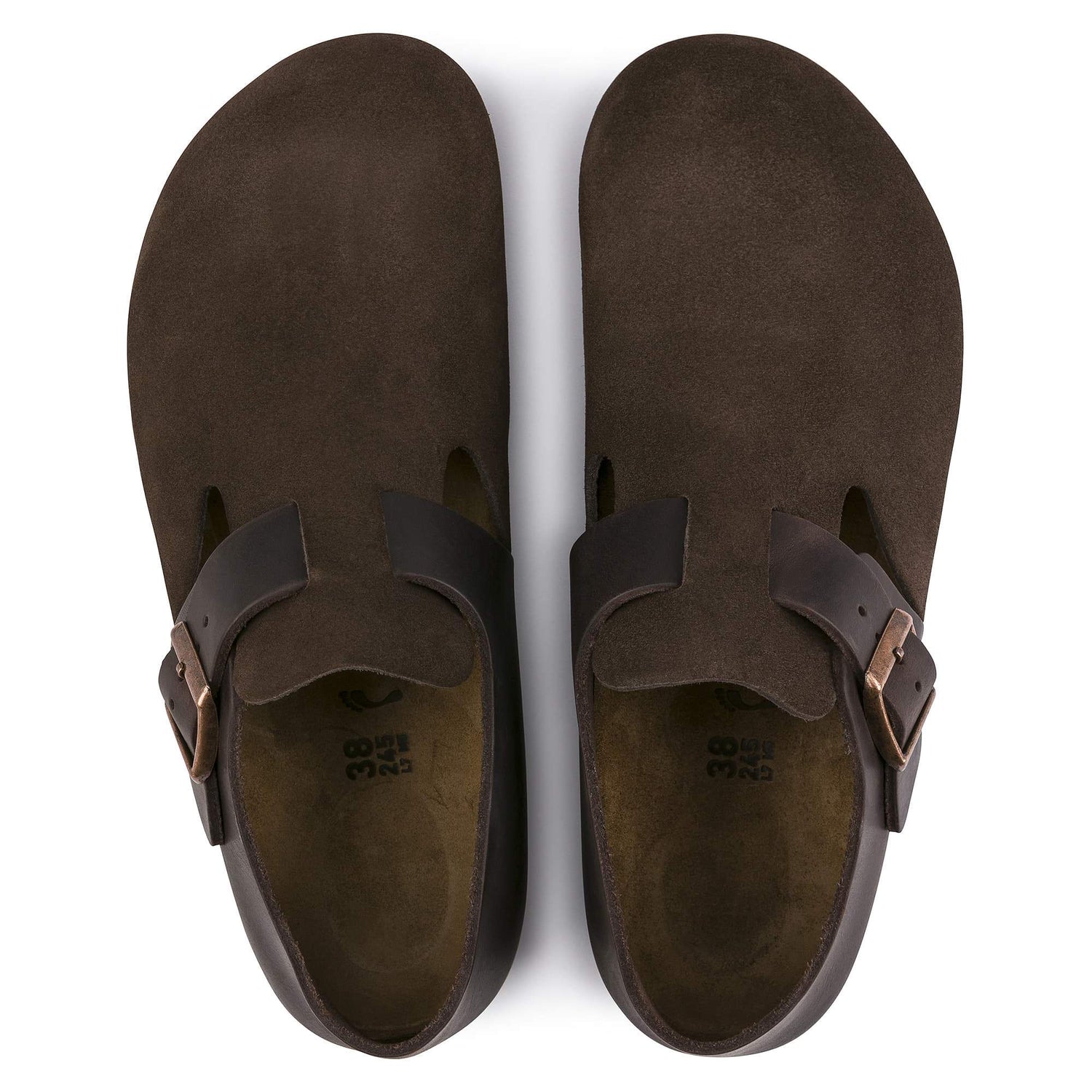 London Oiled Leather/Suede Leather Ebony - BIRKENSTOCK