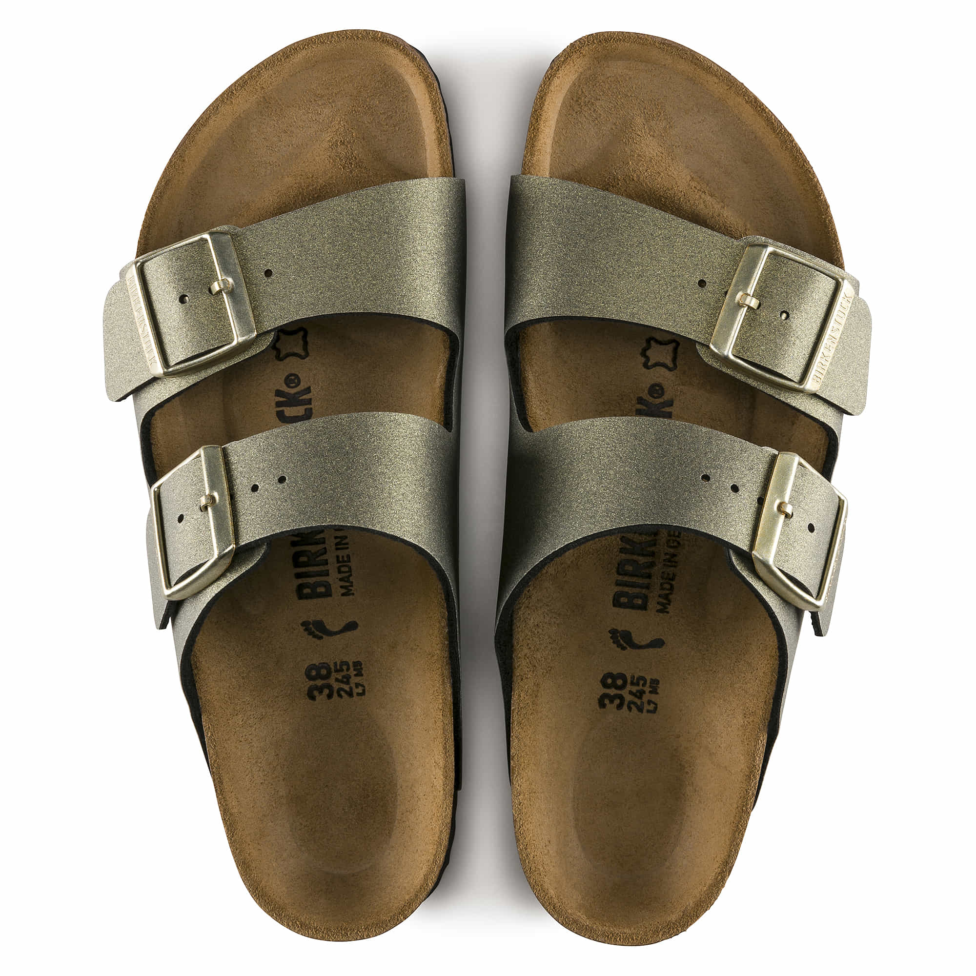 Birkenstock stone shops gold