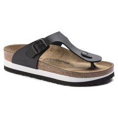 BIRKENSTOCK Gizeh Platform Birko Flor Sandal Black