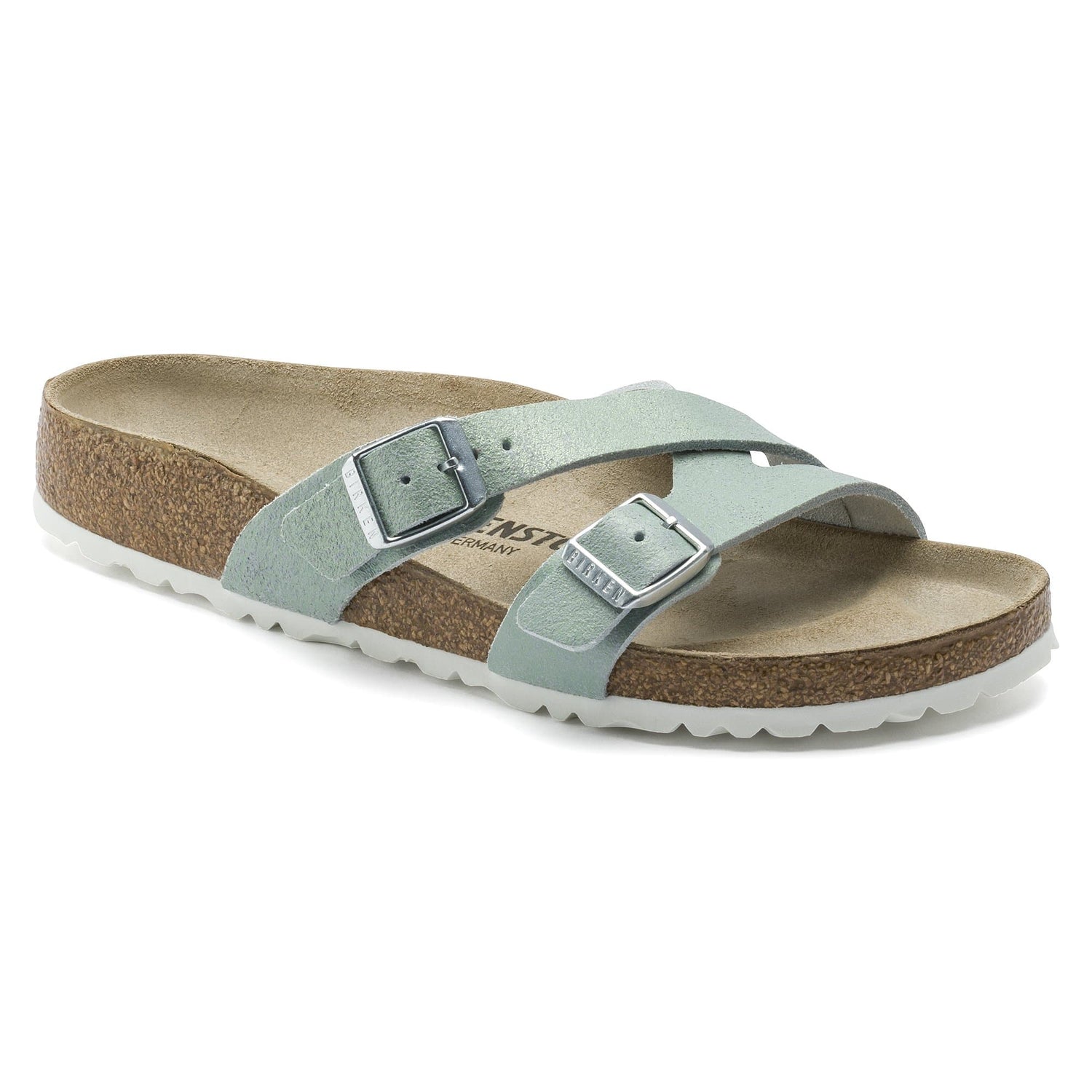 Yao Suede Leather Washed Metallic Mineral - BIRKENSTOCK