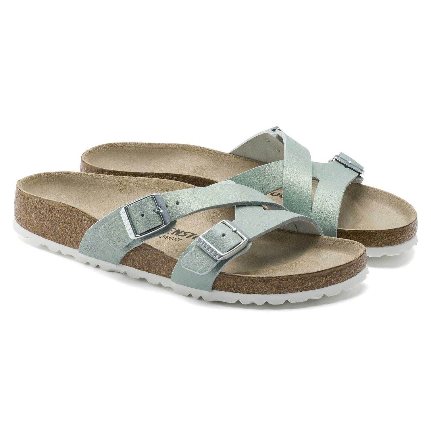 Yao Suede Leather Washed Metallic Mineral - BIRKENSTOCK