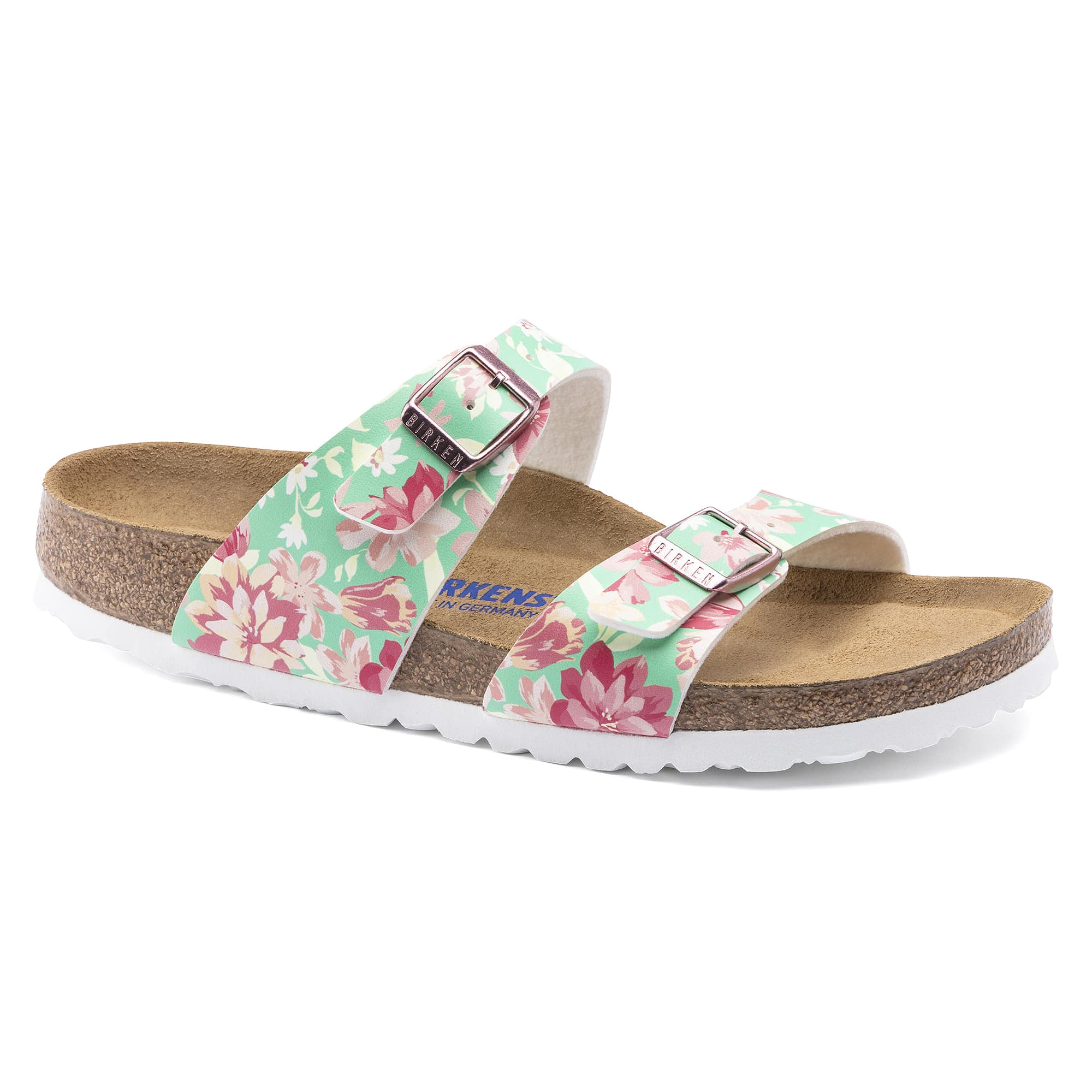 BIRKENSTOCK Sydney Soft Footbed Birko Flor Sandal Green