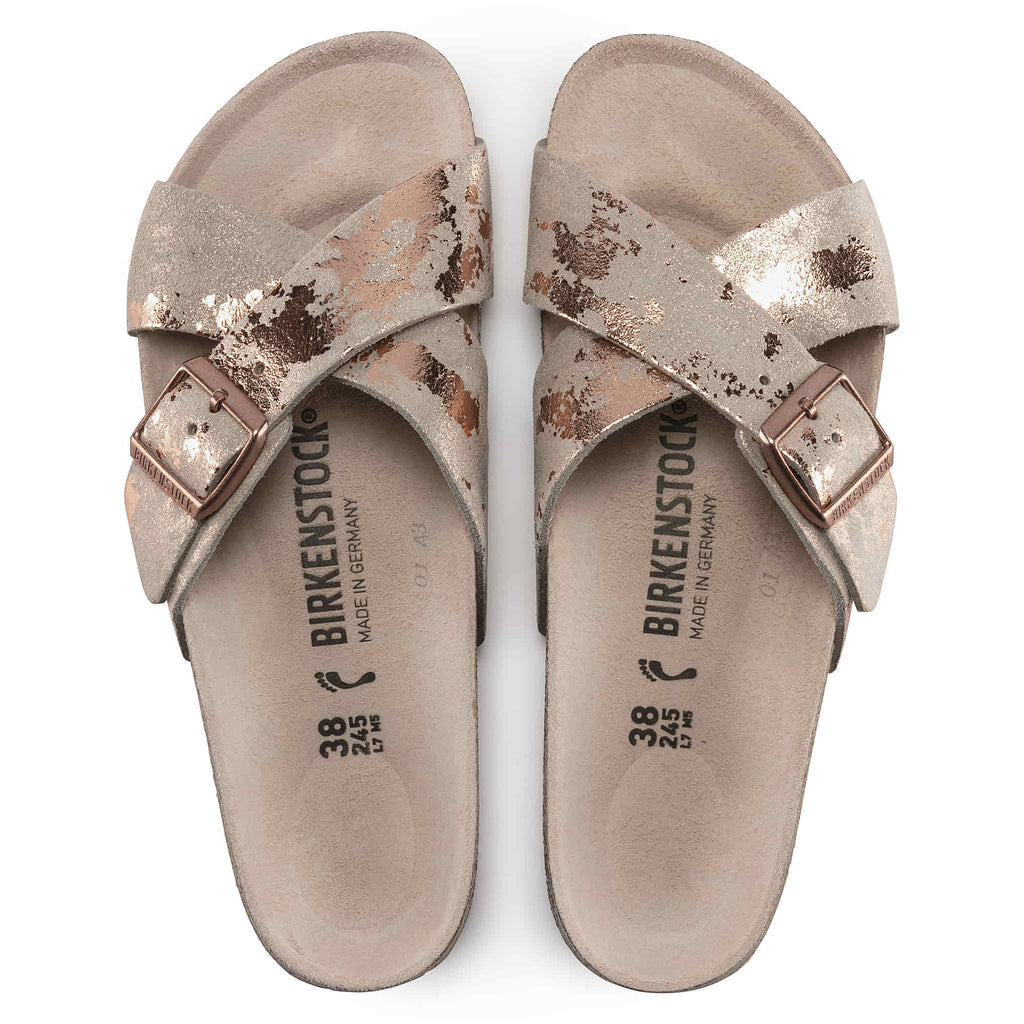 Birkenstock vintage 2025 metallic rose copper