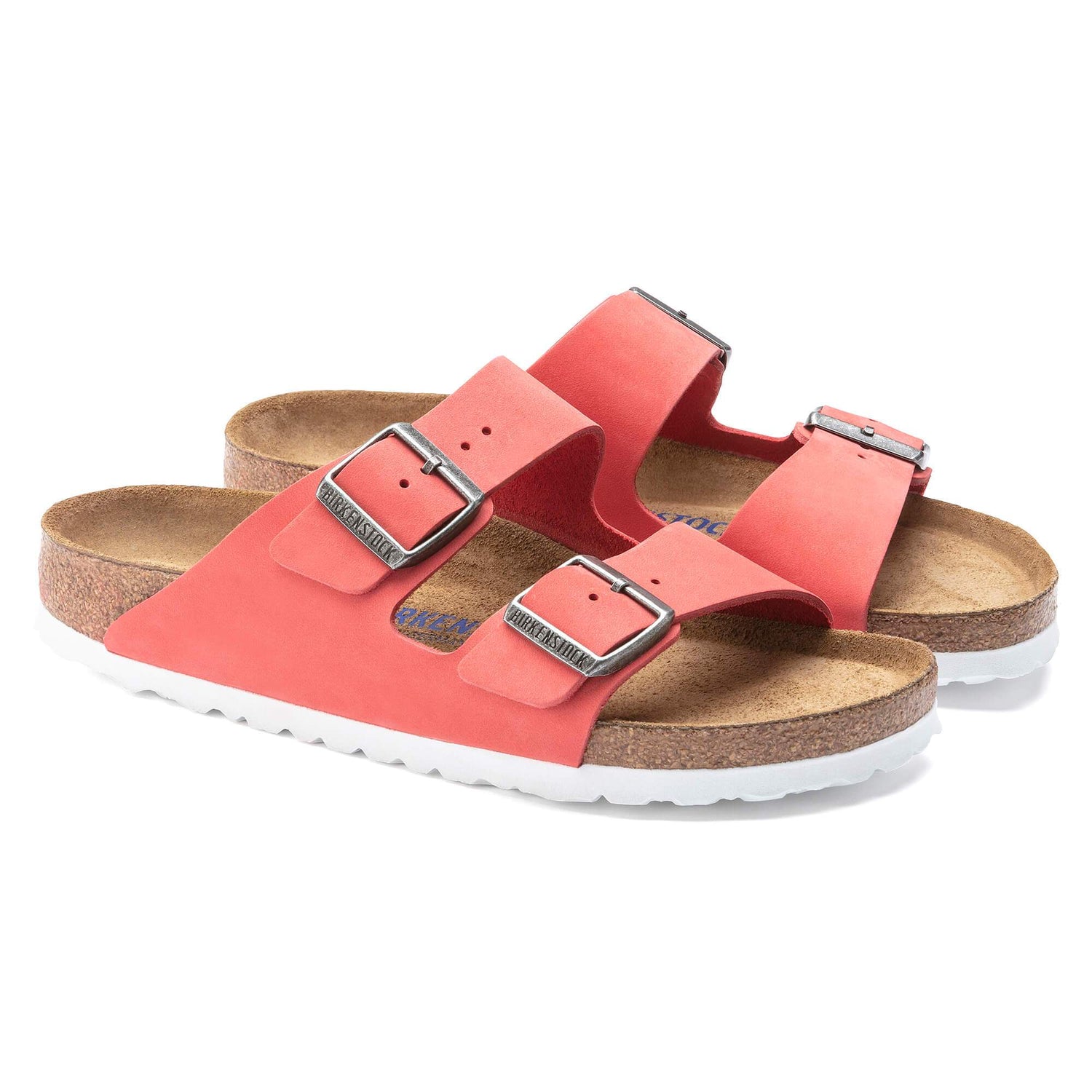 Arizona Nubuck Leather Coral - BIRKENSTOCK