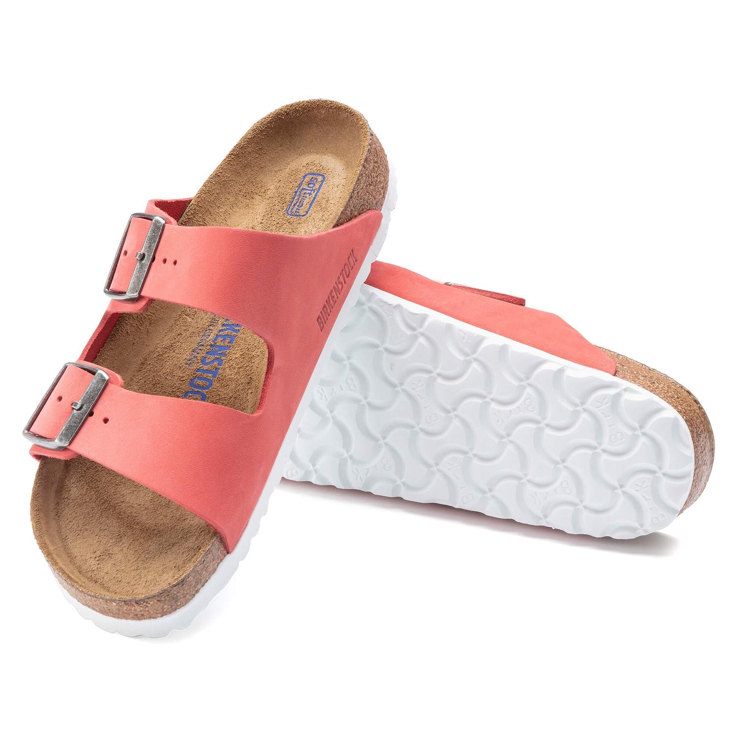 Arizona Nubuck Leather Coral - BIRKENSTOCK