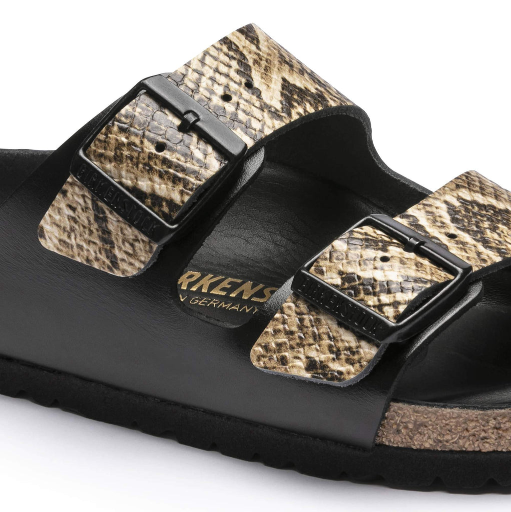 Birkenstock arizona snakeskin store black