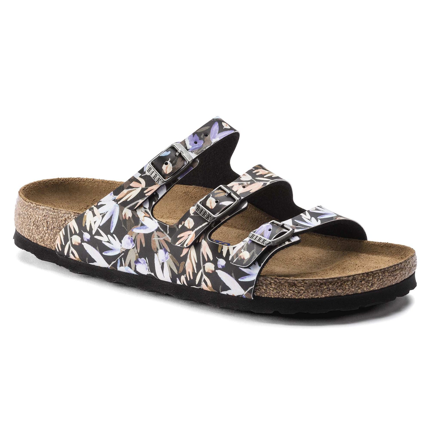 BIRKENSTOCK Florida Fresh Soft Footbed Birko-Flor Black Sandal