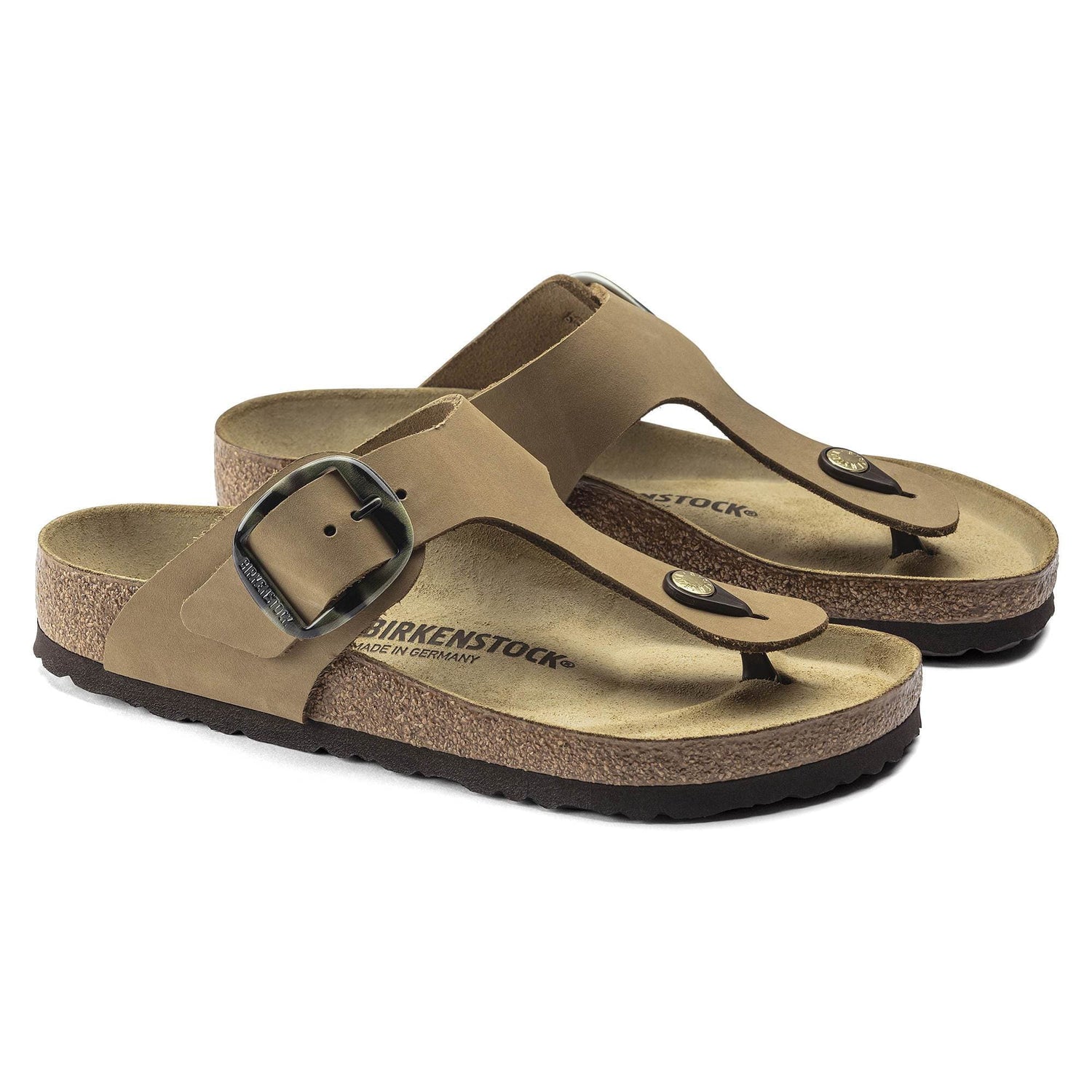 Gizeh Big Buckle Nubuck Leather - BIRKENSTOCK