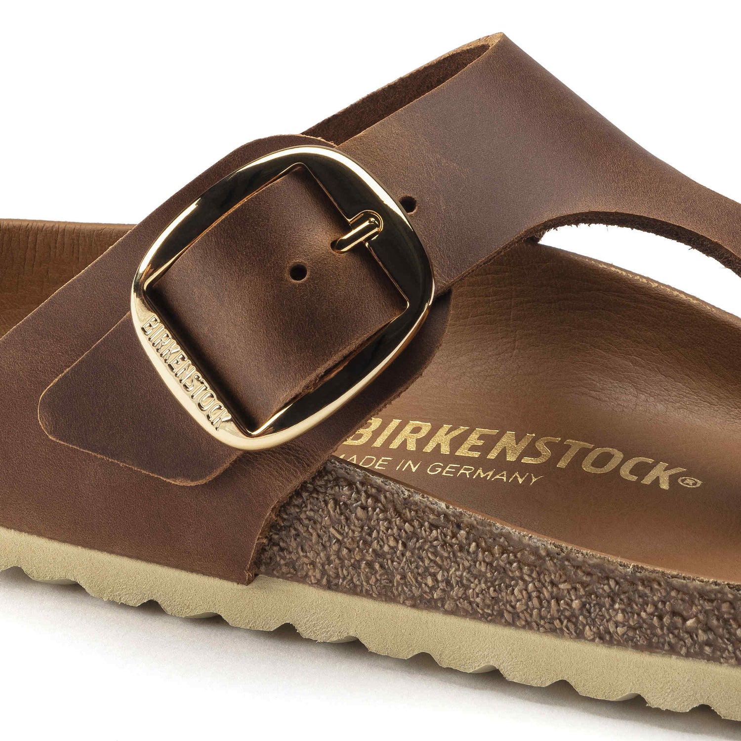 Gizeh Big Buckle Natural Leather - BIRKENSTOCK