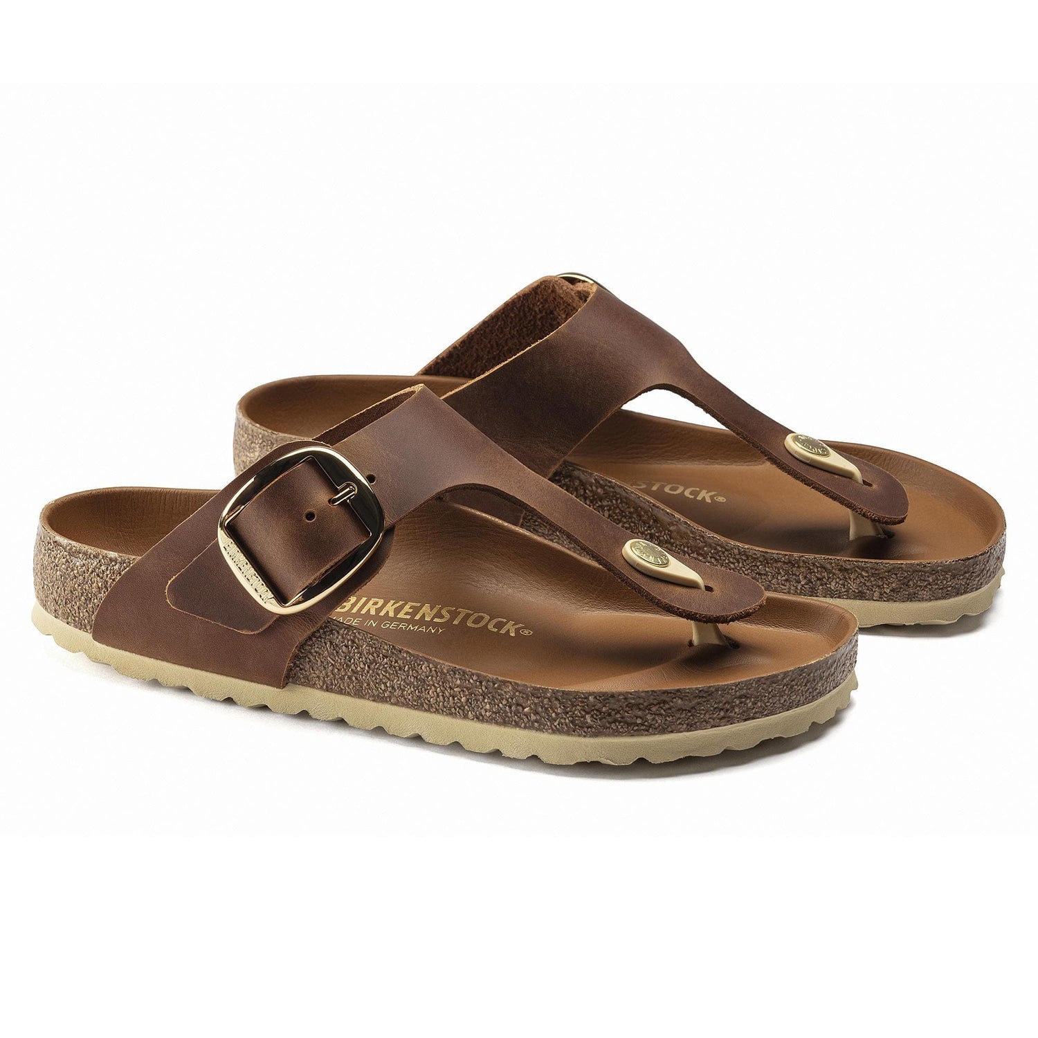 Gizeh Big Buckle Natural Leather - BIRKENSTOCK