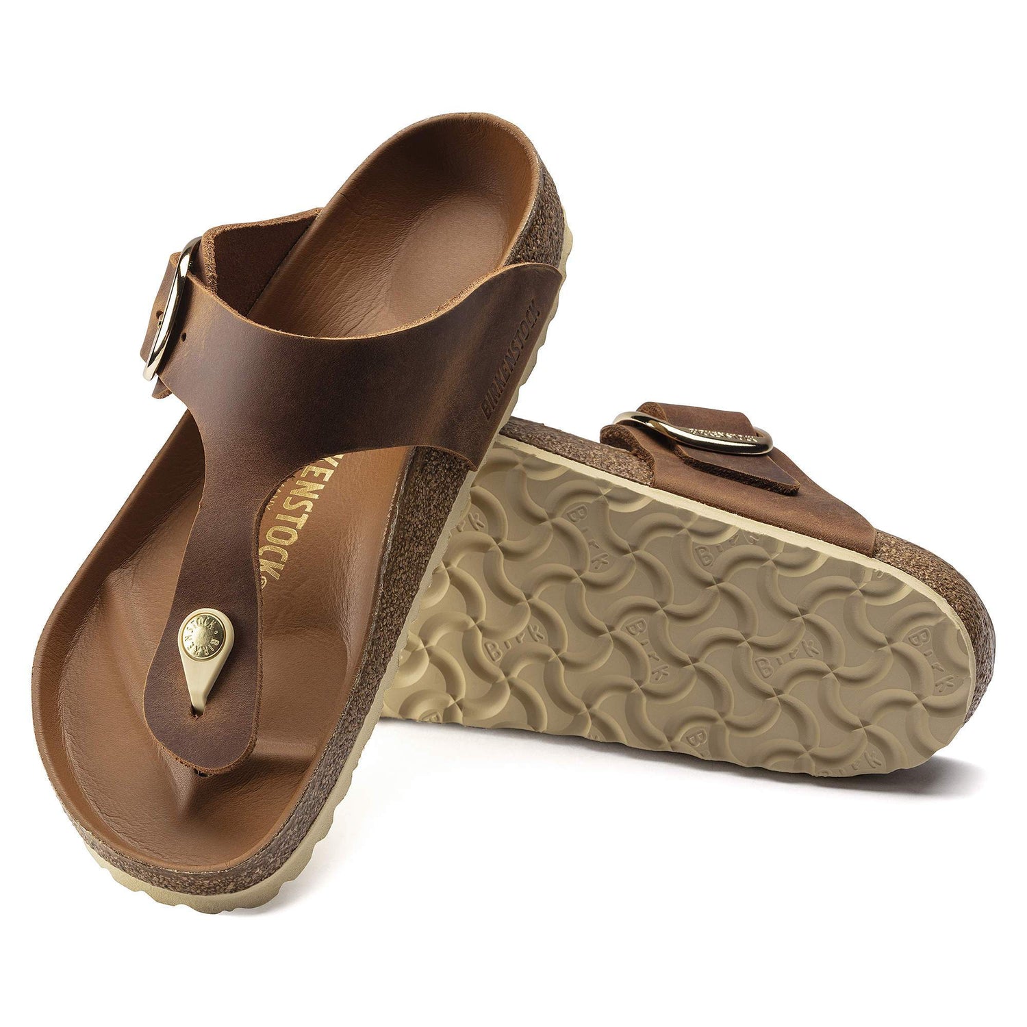 Gizeh Big Buckle Natural Leather - BIRKENSTOCK