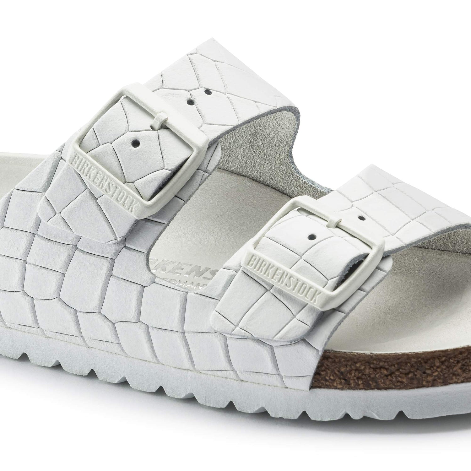 Arizona Embossed Natural Leather - BIRKENSTOCK