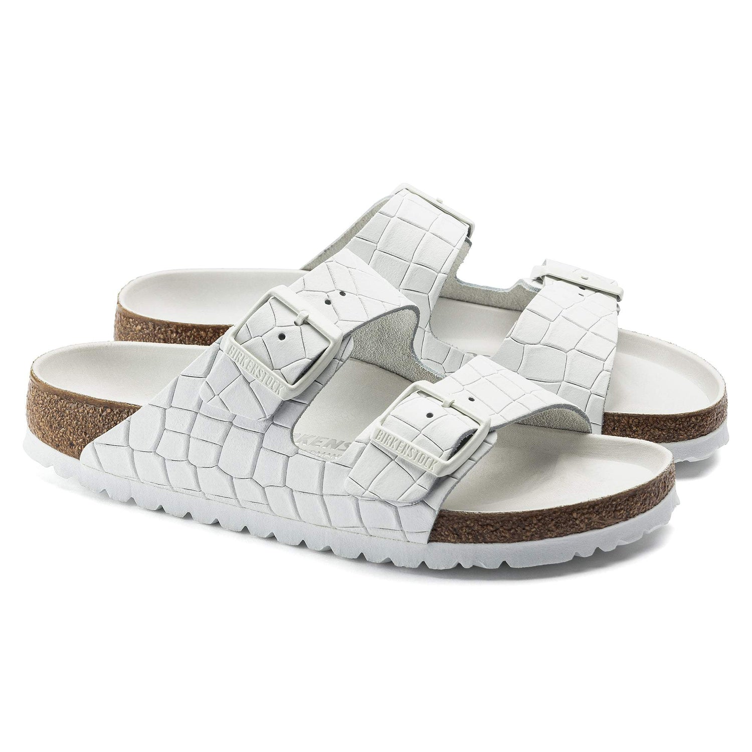 Arizona Embossed Natural Leather - BIRKENSTOCK