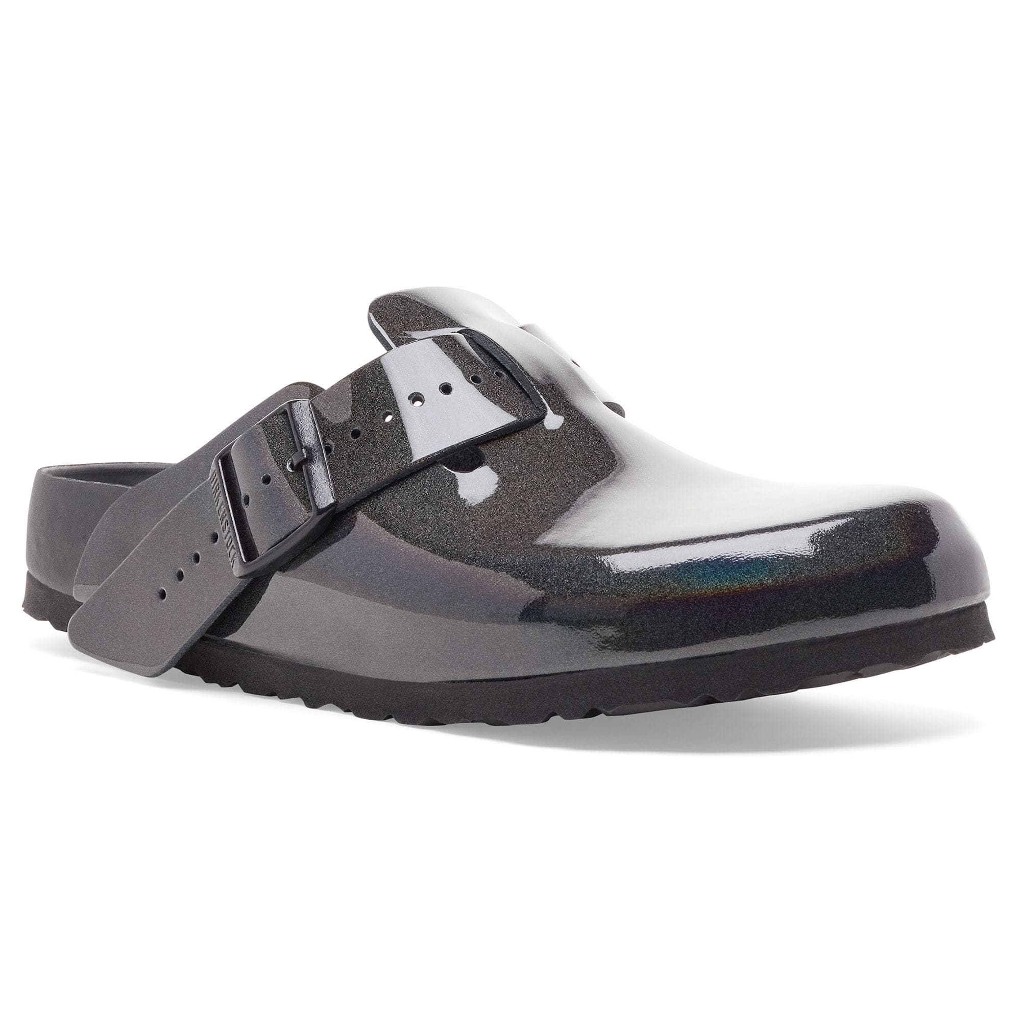 Birkenstock boston natural online leather black