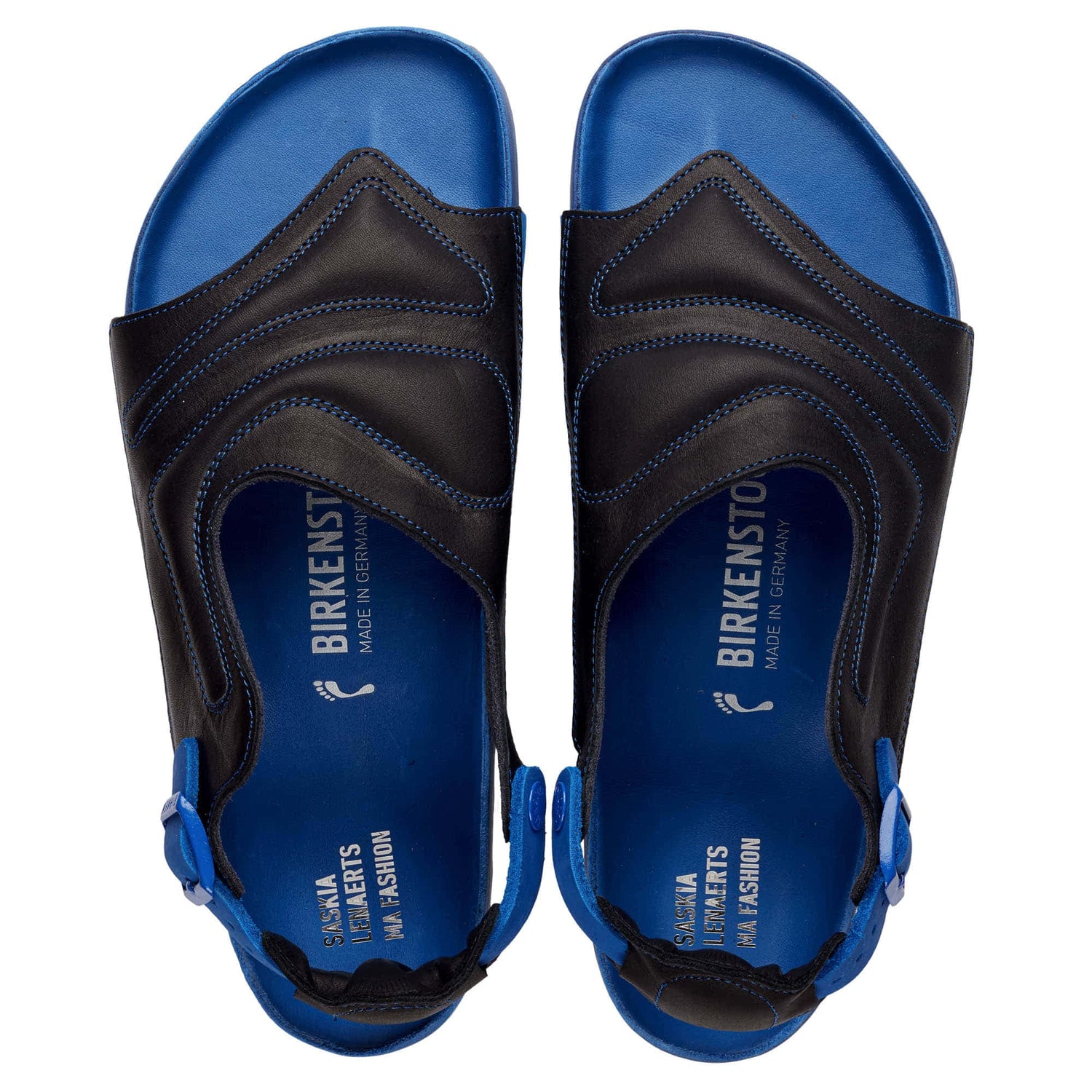 Birkenstock Blue/Balck Terra by Saskia Lenaerts Sandal Top side