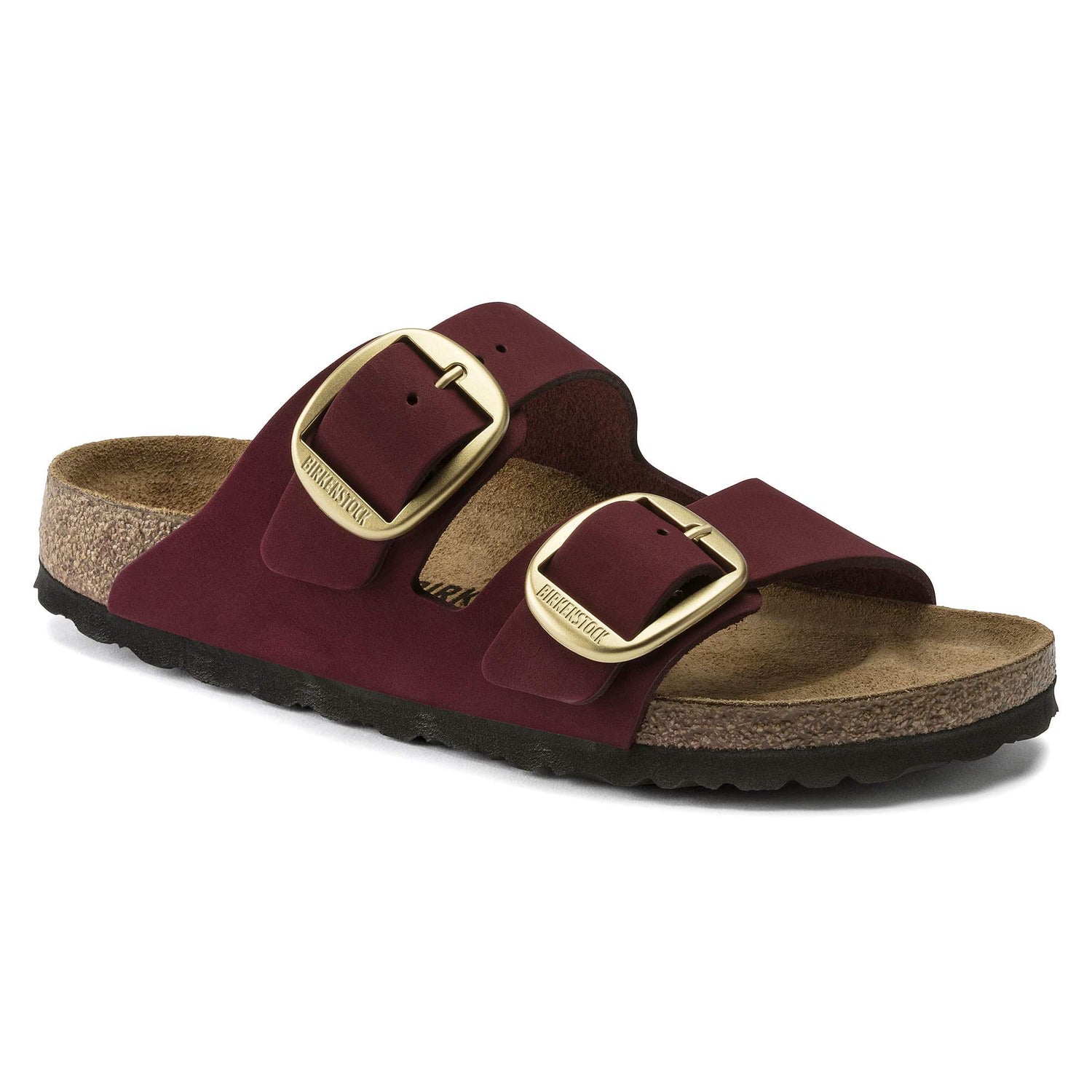 Birkenstock Arizona Big Buckle Red Nubuck Leather Sandal