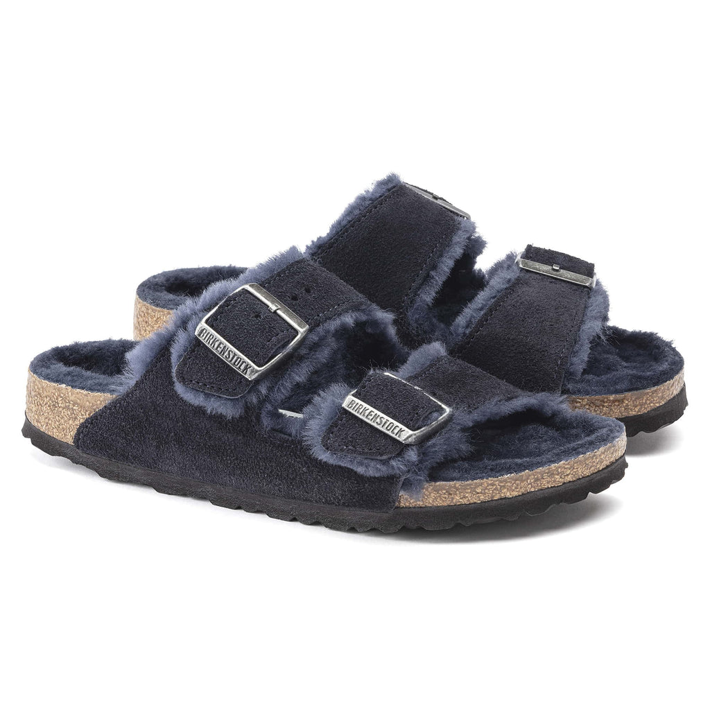 Birkenstock arizona suede online shearling