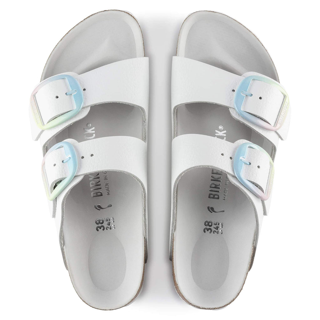 White big buckle online birkenstock