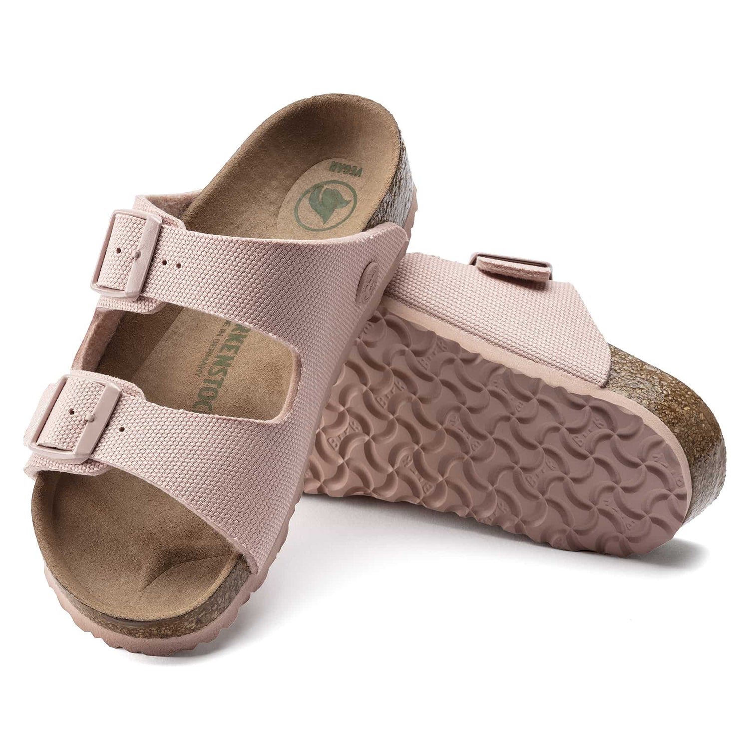 Birkenstock Arizona Kids Vegan Soft pink Textile Sandal Sole