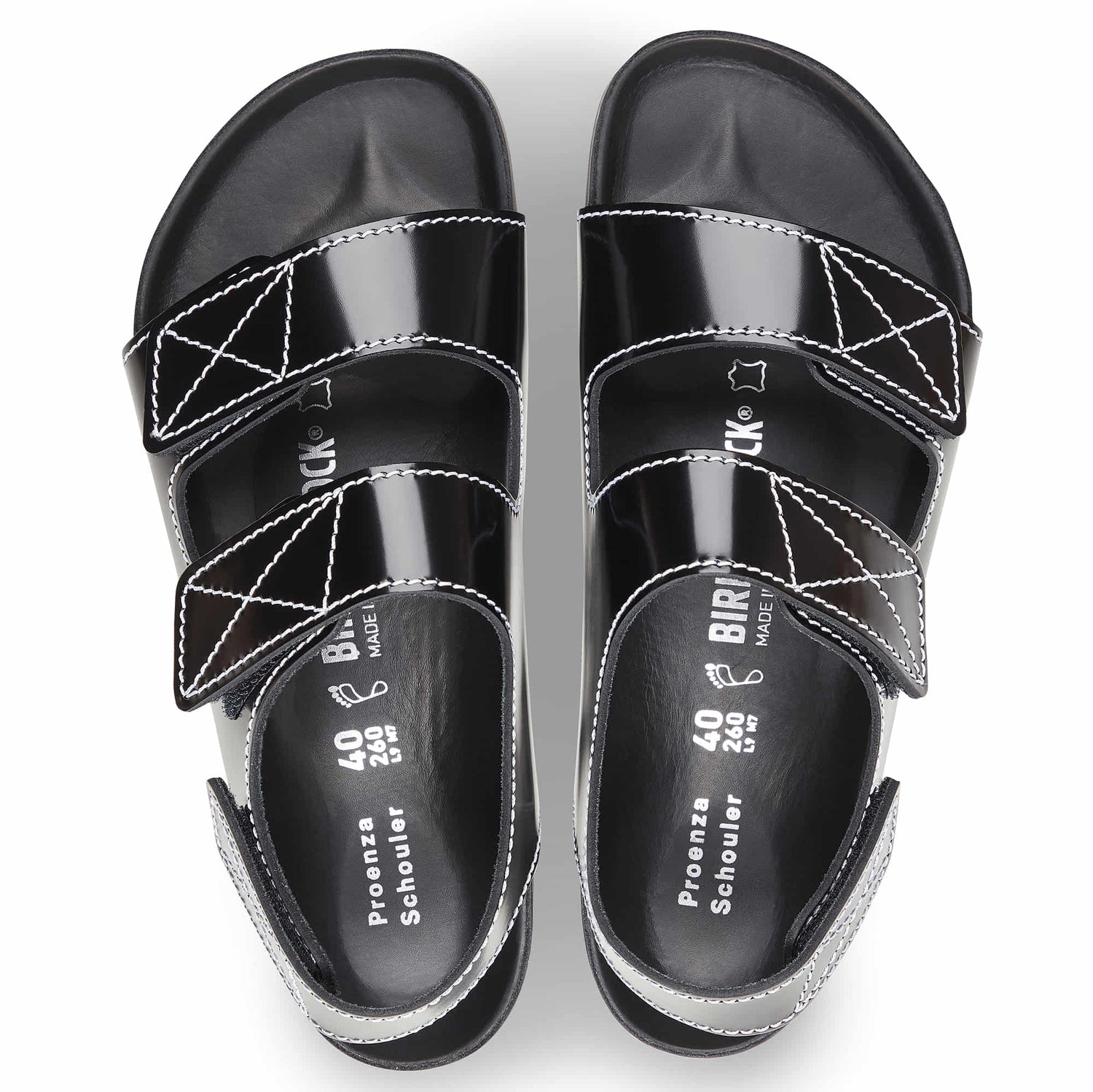 Birkenstock Black Milano Proenza Schouler Sandal top side