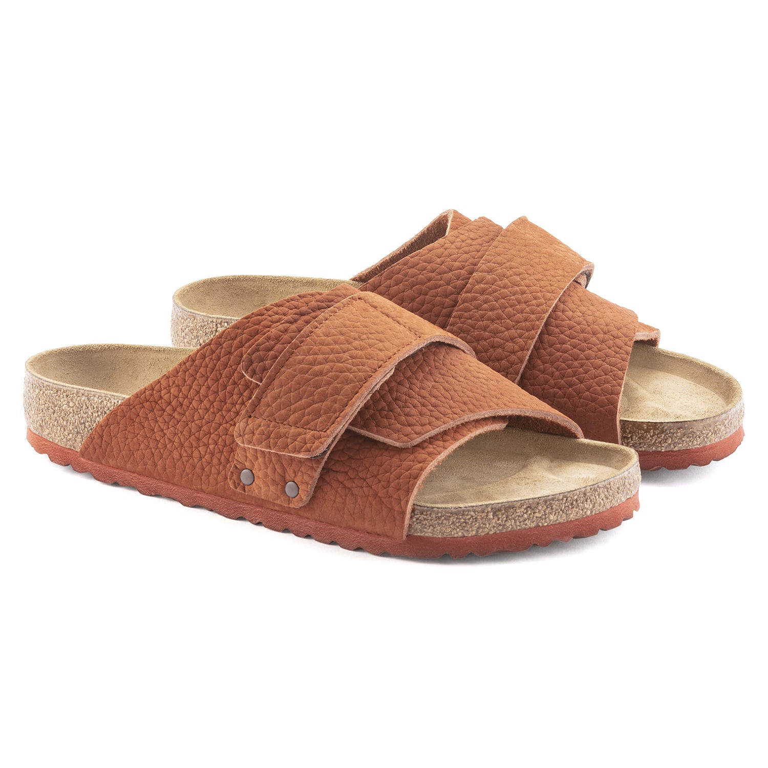  Top Birkerstock Red/Desert Buck Burnt Clay Kyoto Nubuck Leather Sandal 