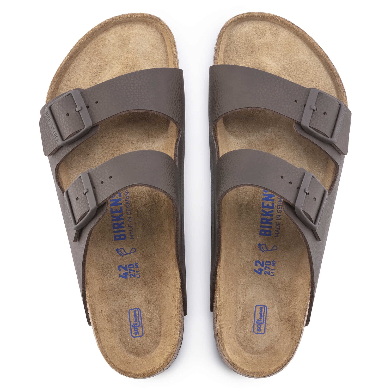 Birkenstock Arizona Soft Footbed brown Birko-Flor Top Look