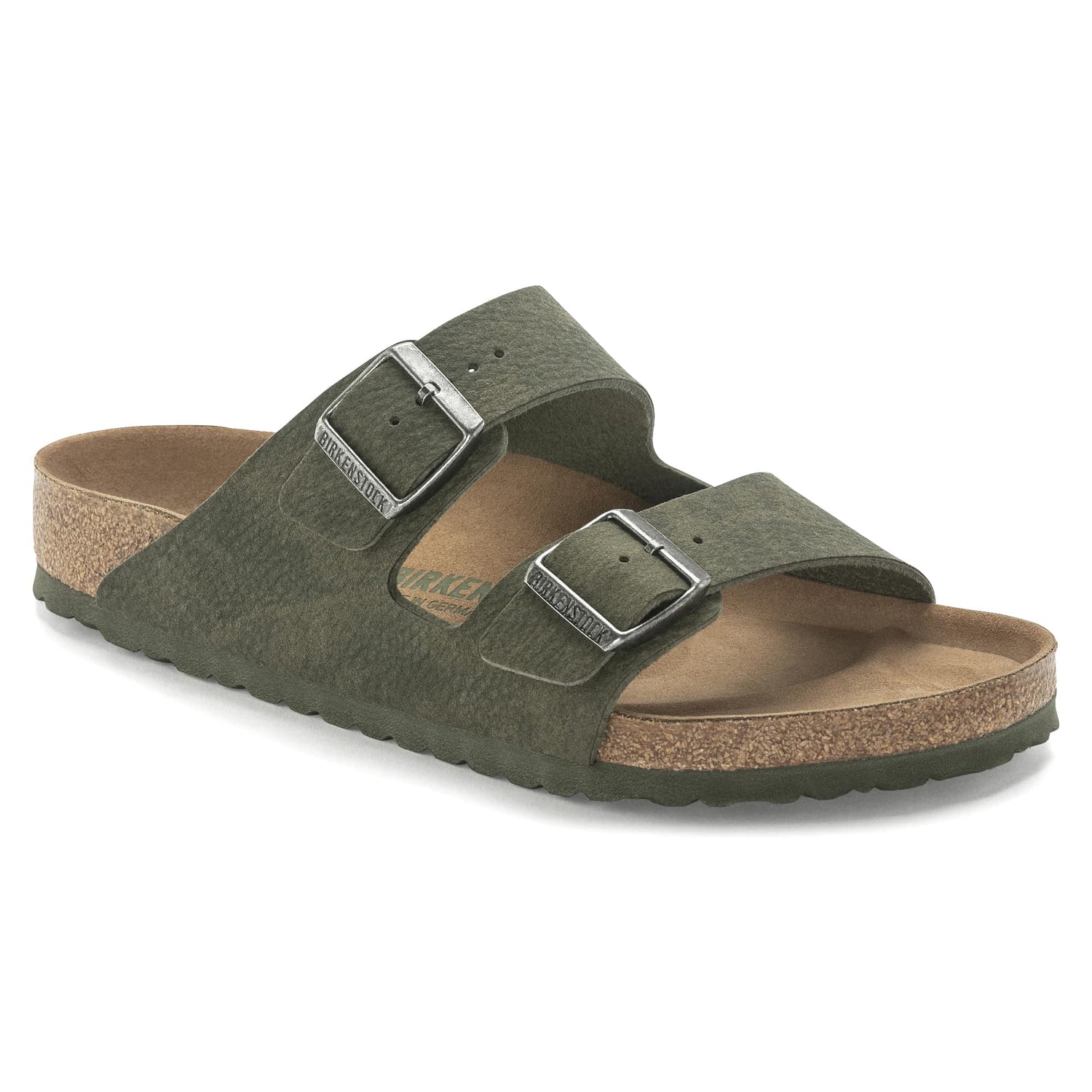 Birkenstock Arizona Vegan Green Micro Fibre Sandal