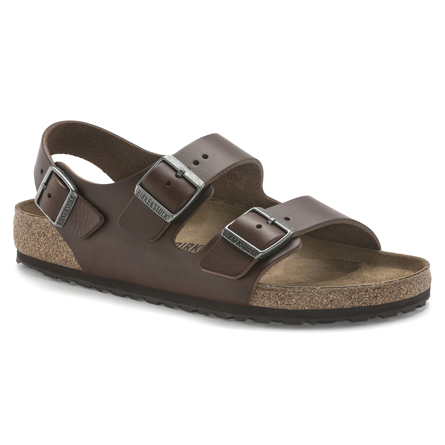 Birkenstock Milano Natural Leather Sandals For Maximum Grip