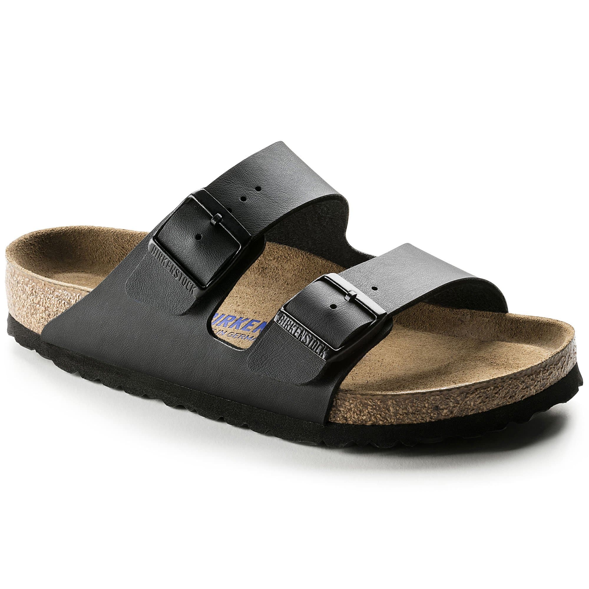 Birkenstock Arizona Soft Footbed Slide Sandal (Women) - Almond Suede – The  Heel Shoe Fitters