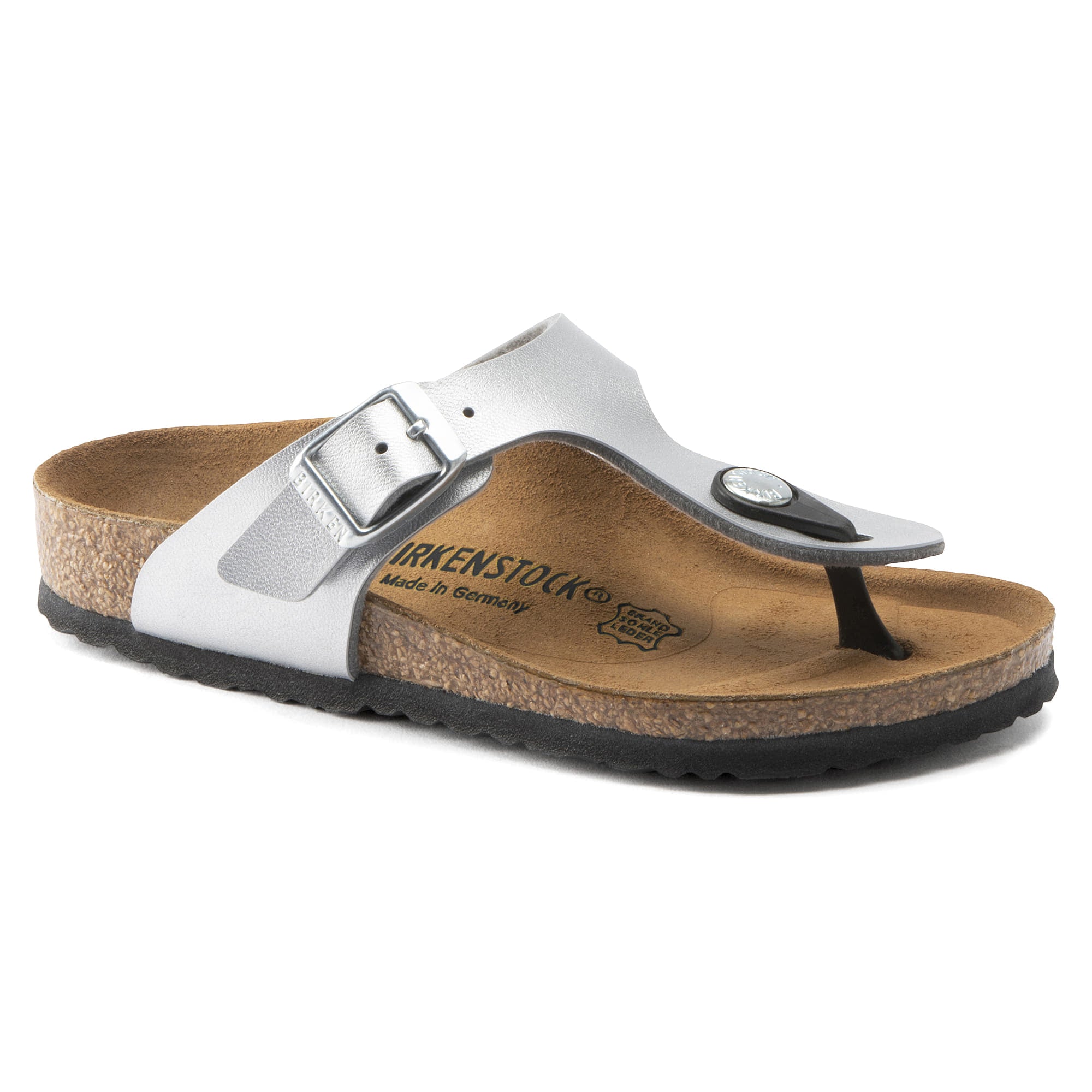 Birkenstock gizeh silver leather new arrivals