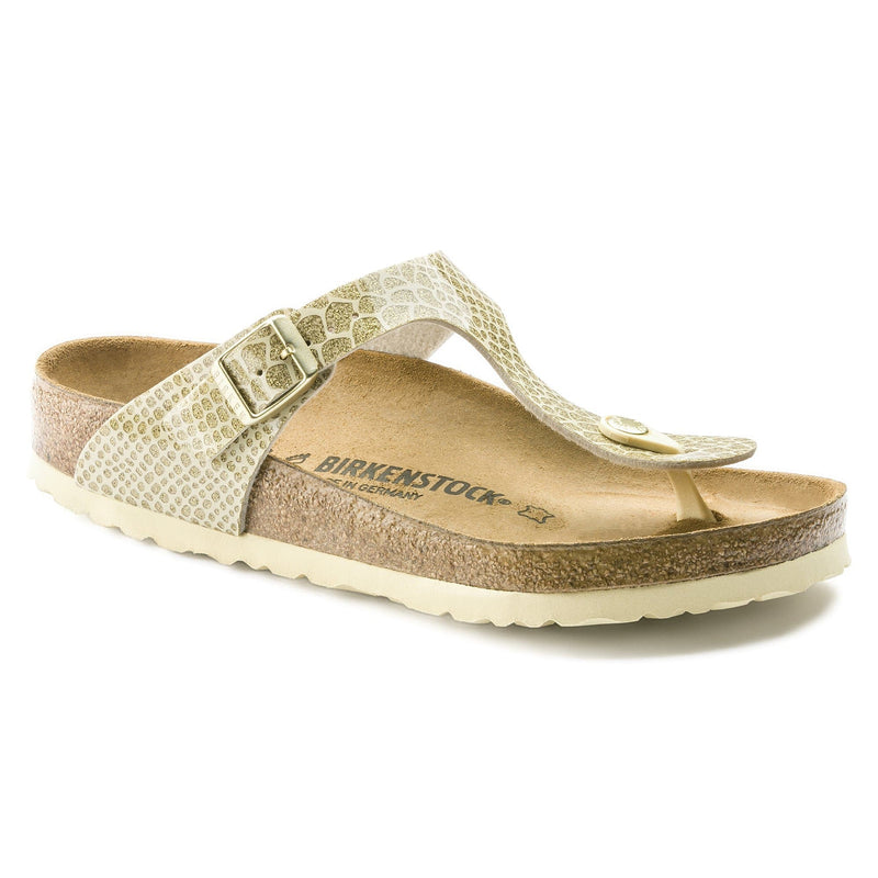 BIRKENSTOCK Gizeh Birko Flor Kids Sandals Magic Snake Gold